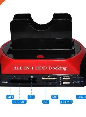 DeepFox USB2.0/Type C to 2.5 3.5 Inch Hard Drive Docking Sta