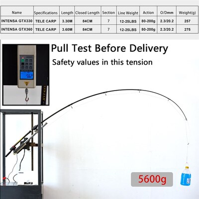 p Fishing Rod 3.3 3.6m bon Fiber elescopic Spinning Rod pesc