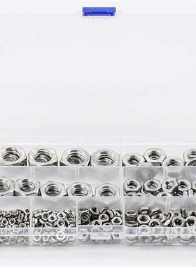 288Pcs Hex Hexagon Nuts Thin Nuts Assortment Kit M3 M4 M5 M6