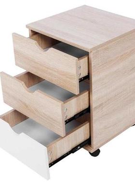 Night Table Movable Bedside Nightstand File Cabinet with  D