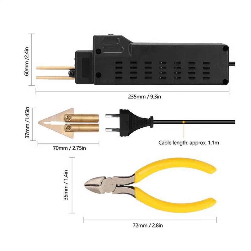 50W Plastic Welder Hot Stapler Machine Car Bumper Repairing