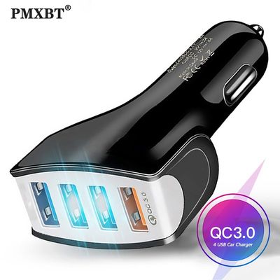 QC3.0 Multi USB Car Charger Mobile Phone 4 port usb Charger