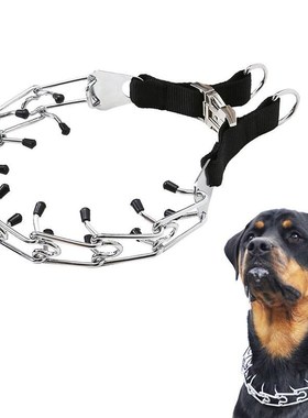 Dog Prong Training Collar, Metal Choke Pinch Dog Collar with