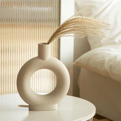 Nordic Ceramic Vase Home Decoration Decoration White Vegetar