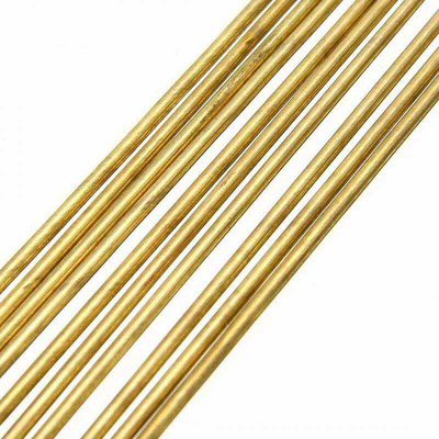 10pcs Brass Rods Wires Sticks 16x250mm For Welding Brazing