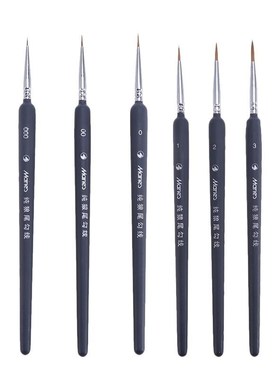 *6pcs Weasel Hair Paint Brushes Water Color Paintbrush Line