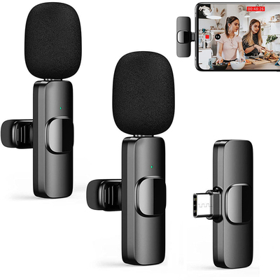 Wireless Lavalier Microphone Audio Video Recording Mini Mic