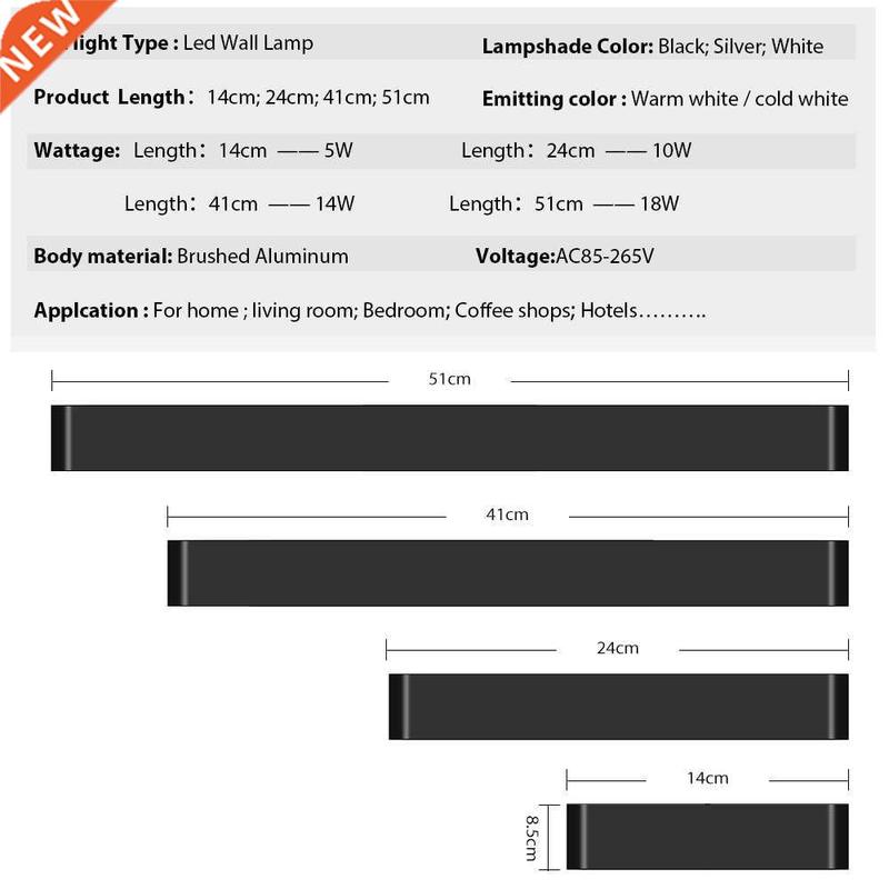 Nordic Led Wall Lamp Bedroom Bedside Sconce Modern For Home