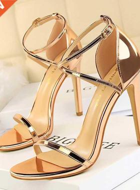 Shoes Buckle Strap High Heels 2022 New Women Heels Sandals S