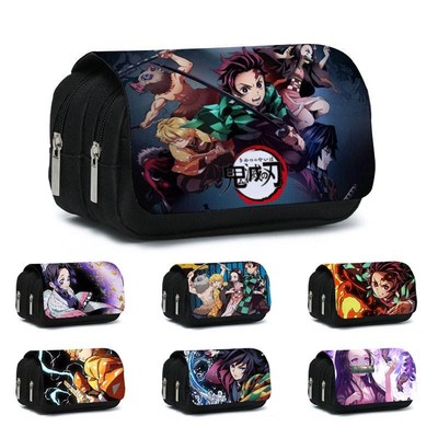 1Pcs Anime Demon Slayer Kimetsu No Yaiba Pencil Case Zipper