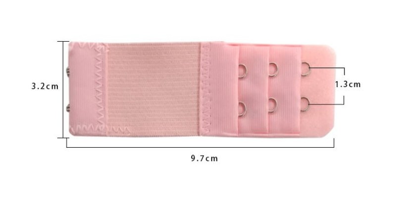 2pcs Adjustable Elastic Bra Extension Strap Hook Clasp Expan