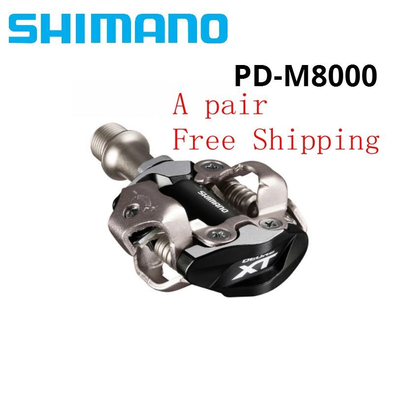 Free Shipping XT PD M8000 Bicycle Pedal SPD Pedals MTB Compo