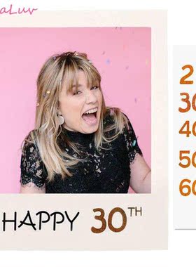0th Birthday Photo Booth Frame Props 18th 40th 50th 60th Ye