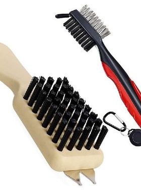 2 Pcs Durable Golf Shoes Brush Cleaner and Golf Club Groove