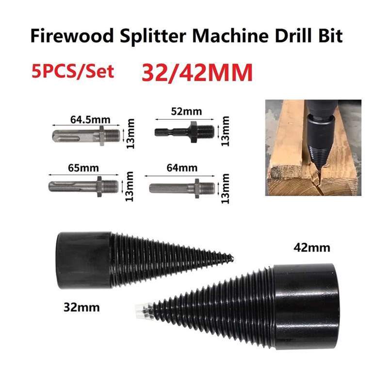 32/45mm Firewood Splitter Machine Drill Bit High Carbon Stee