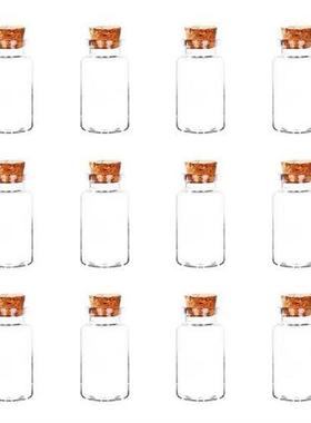 12pcs 20ml Storage Clear Vials Jars Wedding Party With Cork