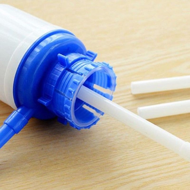 Manual Water Bottle Jug Hand Pump Dispenser Camping
