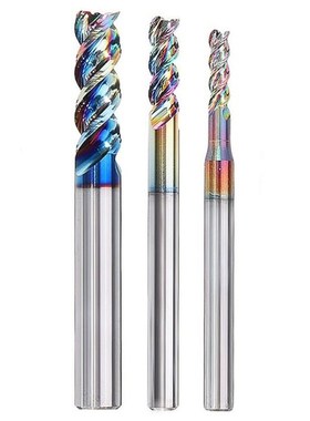 4 Flutes Carbide 3-10mm DLC Colorful Coating End Mill For Ai