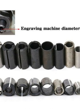 9Pcs Collet Chuck Driver Adapter For Lathe CNC Router Cutter