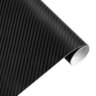 30cmx127cm 3D Carbon Fiber Vinyl Car Wrap Sheet Roll Film Ca