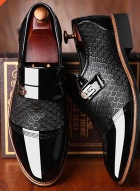 Men	s shoes Leather Embossing Classic Fashion Lux