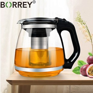 Glass Tea resistant Flower Heat Pot 1500Ml Larg Teapot