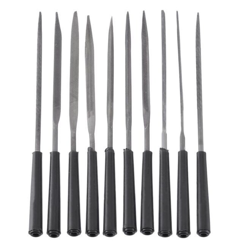 10pcs 140mm Black Needle Files Mini Diamond needle file Asso