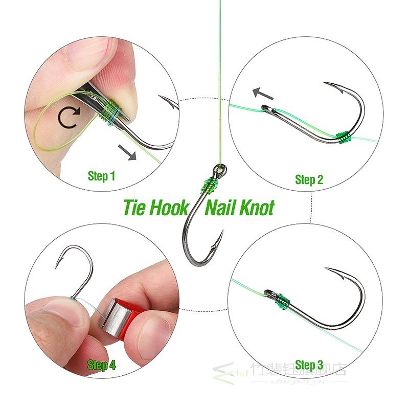 DONQL Quick Knot Tool Fast Knotter Scissors  Fishing Line Cu