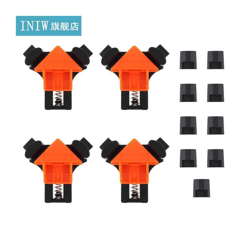 Multifunctional 4 PCS Rugged 90 Degree Right Angle Clamp Cor