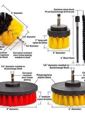 21 Piece Drill Brush Attachments Set Scrub Pads Sponge Power