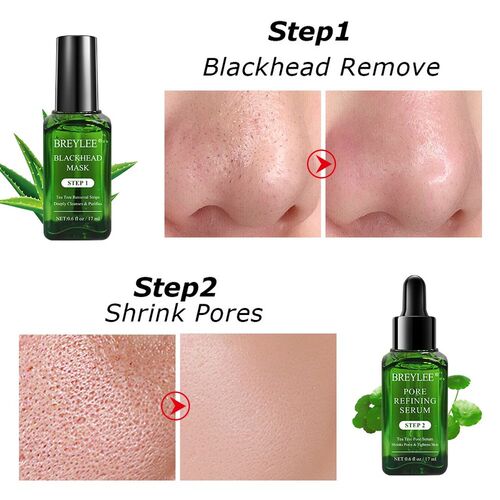 BREYLEE Black Mask Blackhead Remover Serum Face Sheet Mask S