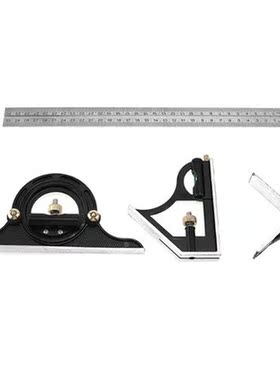 300MM Combination Square Angle Ruler Stainless Steel protrac