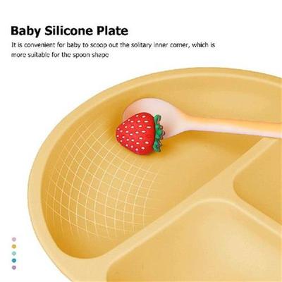 6pcs Silicone Baby Feeding Set Anti Slip Tableware for Kids