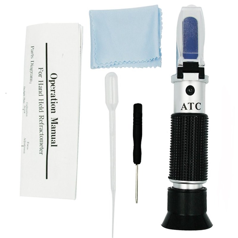 Portable 2 in 1 Salinity Brix Refractometer,, Sugar Salinity