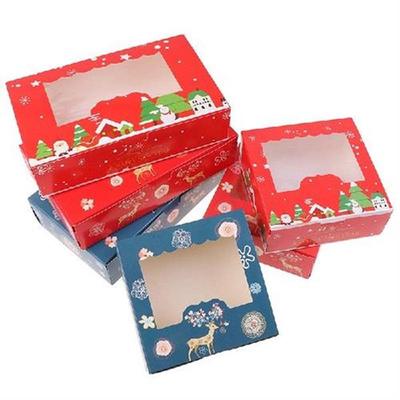 5Pcs Cake Box Packaging Candy Nougat Cupcake Packaging Box