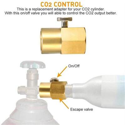 CO2 Cylinder Refill Adapter Household Soda Bottle Cylinder C