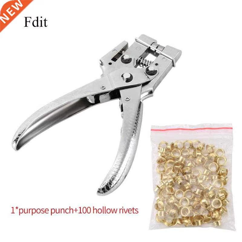 Rivet Setter Punch Pliers Belt Holes Eyelet Setting Tool wit