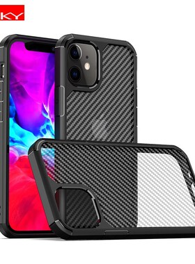 for iPhone 12 Case IPAKY 7 8 Plus SE 2020 Case Carbon Fiber