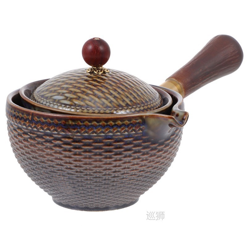 1pc 360 ° Ceramic Teapot Handheld Teapot Exquisite Tea S
