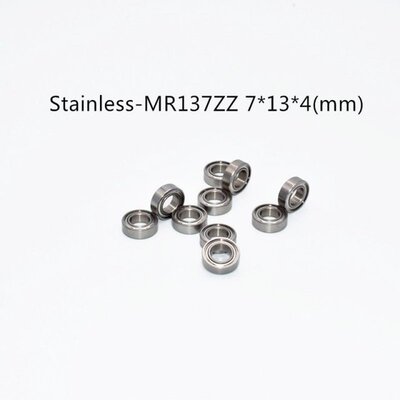 Stainless steel  10PCS SMR137ZZ 7*13*4(mm) free shipping ant