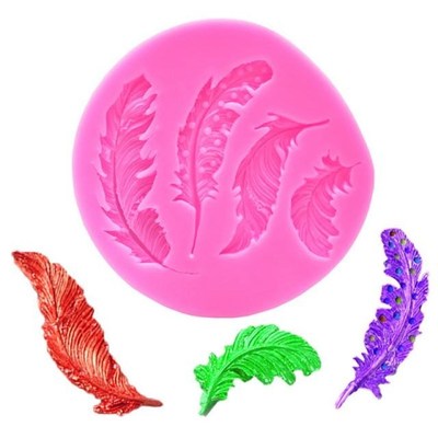 Feather Silicone Mold Fondant Impression Fondant Molds Bakin
