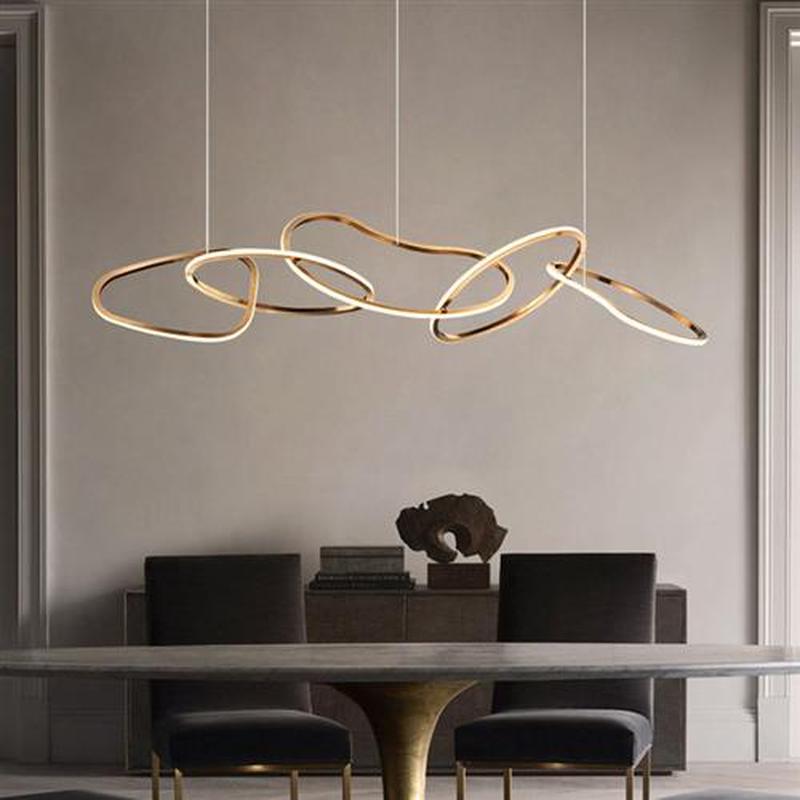 Modern LED Circle Pendant Lights For Dining Room Kitchen Lig