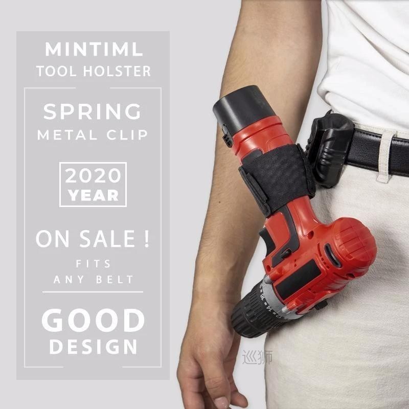 Heavy-Duty Tool Hoster Set Wearable Waist Pack Electric Dril