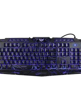 Gaming Keyboard LED Crack Keyboard Gamer 3 Colors Led Backli