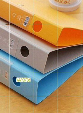 Packae mail color folder lare capacity dhole A4 binder 2