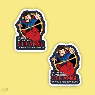 Strange Laptop and Phone Sticker-Decal max.5cm 2'li Set
