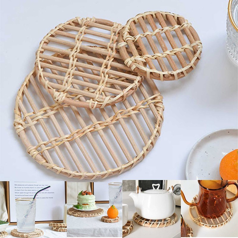 Coaster Hand-woven Coasters Teapot Placemat Non-slip