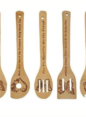 Butterfly Wooden Spoons Set Of 5,Butterfly Kitchen