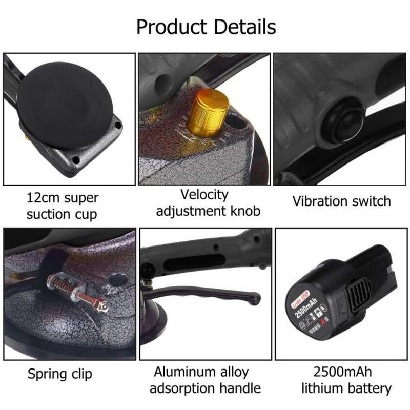 1000W Tiling Tiles Machine Tile Vibrator Suction Cup Adjusta