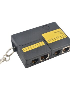 New Mini RJ45 RJ11 Cat5 Network LAN Cable Tester with KeyCh